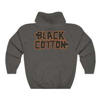 Black Cotton (Logo Design) - Heavy Blend™ Hooded Sweatshirt