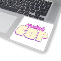 Mullet Cop (Logo Design) - Square Stickers
