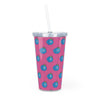 Kingjira - Pizza Monster - Plastic Tumbler with Straw