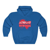 Long Live Pro Wrestling (Logo Design)  -  Heavy Blend™ Hooded Sweatshirt