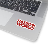 Rabid World (Logo Design) - Kiss-Cut Stickers