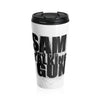 Sam And His Talking Gun (Logo Design) - Stainless Steel Travel Mug