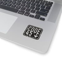 Code 45 (Black Logo Design) - Kiss-Cut Stickers