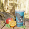 Bandit - This is How I Roll - Plastic Tumbler with Straw