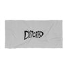 Distorted (Logo Design) - Grey Beach Towel