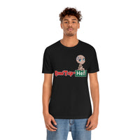 Road Trip To Hell - Angel Logo Design - Unisex Jersey Short Sleeve Tee