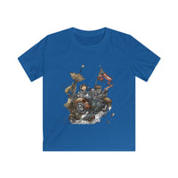 The Space Caded - Lunar Rover Design - Kids Softstyle Tee