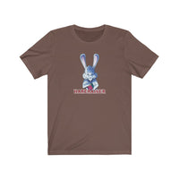 Stabbity Bunny (Harerasier Front Facing Design) - Unisex Jersey Short Sleeve Tee