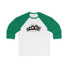 Scoot - Logo Design - Unisex 3\4 Sleeve Baseball Tee