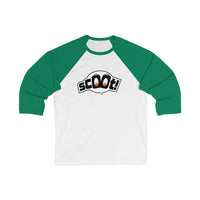 Scoot - Logo Design - Unisex 3\4 Sleeve Baseball Tee