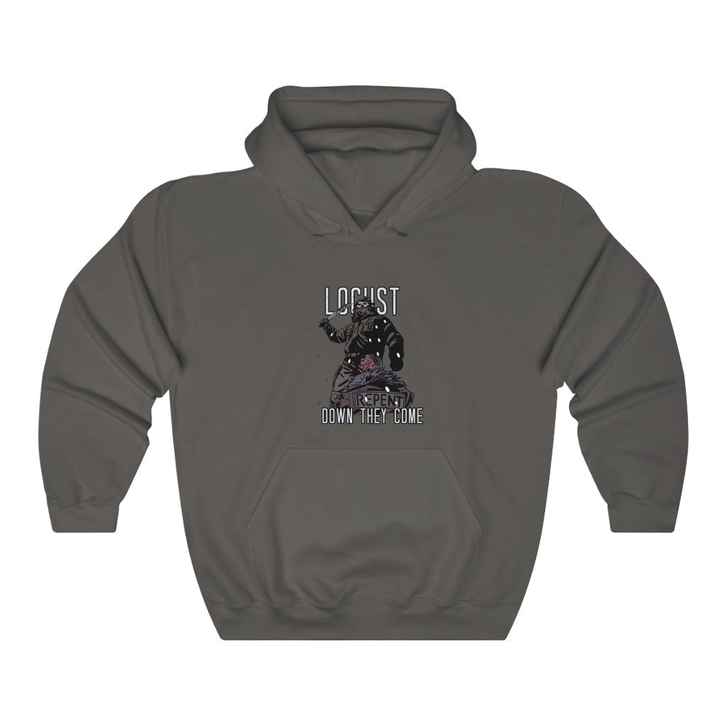 Locust (Down They Come Design) - Heavy Blend™ Hooded Sweatshirt