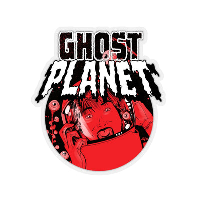 Ghost Planet - Red Logo - Kiss-Cut Stickers