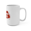 Rabid World (Red Splatter Logo Design) - White Coffee Mug 15oz