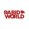 Rabid World (Logo Design) - Kiss-Cut Stickers