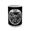 Frank At Home On The Farm (Design One) - Black Coffee Mug 15oz