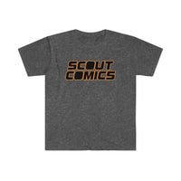 Scout Comics Logo (Black Logo) - Unisex Softstyle T-Shirt