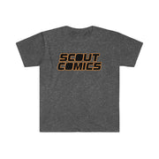 Scout Comics Logo (Black Logo) - Unisex Softstyle T-Shirt