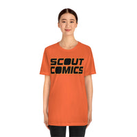 Scout Comics - Black Logo - Unisex Jersey Short Sleeve Tee