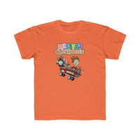 Misfitz Clubhouse - Logo/Skateboard Design - Kids Regular Fit Tee