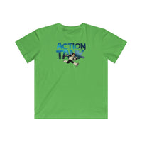 Action Tank - Blue Logo Design - Kids Fine Jersey Tee