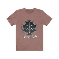 White Ash (Logo Design)  - Unisex Jersey T-Shirt