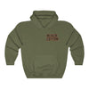 Black Cotton (Logo Design) - Heavy Blend™ Hooded Sweatshirt