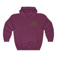 Black Cotton (Logo Design) - Heavy Blend™ Hooded Sweatshirt