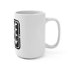 Code 45 (Black Logo Design) - White Coffee Mug 15oz