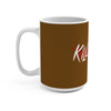 Killchella (White Logo Design) - Brown Coffee Mug 15oz