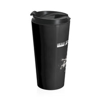 The Recount (Design One) - Black Stainless Steel Travel Mug