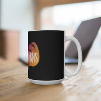 By The Horns (Logo Design) - Black Coffee Mug 15oz