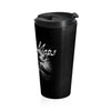 Forever Maps (Crow Design) - Black Stainless Steel Travel Mug