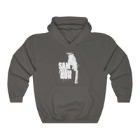 Sam and His Talking Gun (Logo Design) - Heavy Blend™ Hooded Sweatshirt