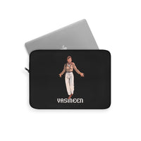 Yasmeen (Open Arms Design) - Black Laptop Sleeve