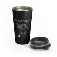 The Recount (Design Two) - Black Stainless Steel Travel Mug