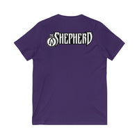 The Shepherd (Chibi Legio Design) -Unisex Jersey Short Sleeve V-Neck Tee