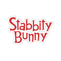 Stabbity Bunny (Logo Design) - Kiss-Cut Stickers