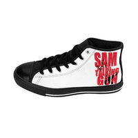 Sam and His talking Gun - White Logo Design - Men's High-top Sneakers