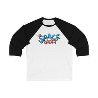 The Space Cadet - Logo Design - Unisex 3\4 Sleeve Baseball Tee