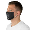 White Ash (Logo Design) - Black Fabric Face Mask