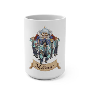 The Mapmaker (Design 1) - White Coffee Mug 15oz