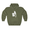 Sam and His Talking Gun (Logo Design) - Heavy Blend™ Hooded Sweatshirt