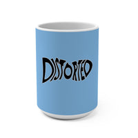 Distorted (Logo Design) - Light Blue Coffee Mug 15oz