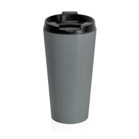 Locust (Down They Come Design) - Grey Stainless Steel Travel Mug