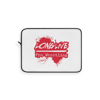 Long Live Pro Wrestling (Red Logo Design)  - Laptop Sleeve
