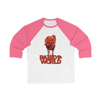 Rabid World - Dripping Blood Design - Unisex 3\4 Sleeve Baseball Tee