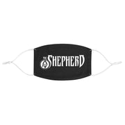 The Shepherd (Logo Design) - Black Fabric Face Mask