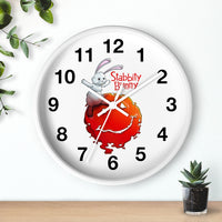 Stabbity Bunny (#1 Cover Design) - Wall Clock