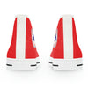 Oswald and the Star-Chaser - Red Starlond Design - Women's High Top Sneakers