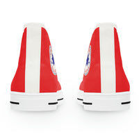 Oswald and the Star-Chaser - Red Starlond Design - Women's High Top Sneakers